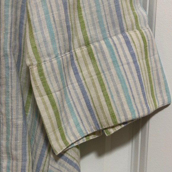 Lafayette 148 New York Multicolor Striped Shirt - Picture 4 of 14